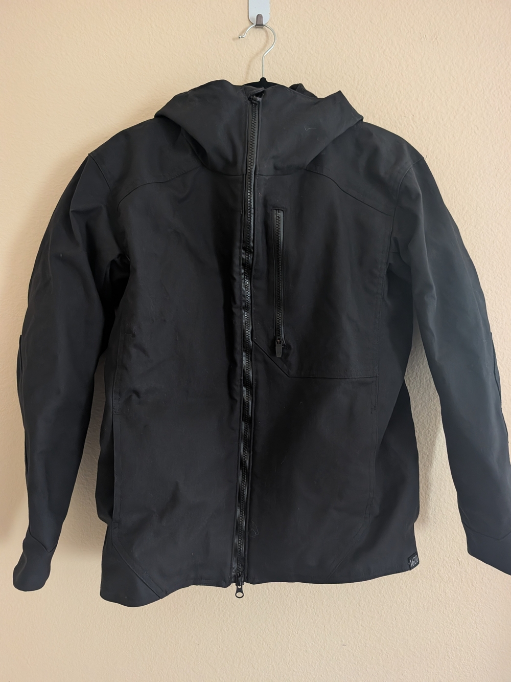 1620 USA Cordura Men's Black Hooded Technical Jacket S